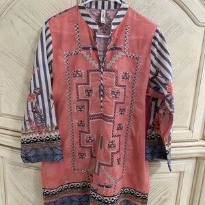 Multicolor Patterned women's Shirt